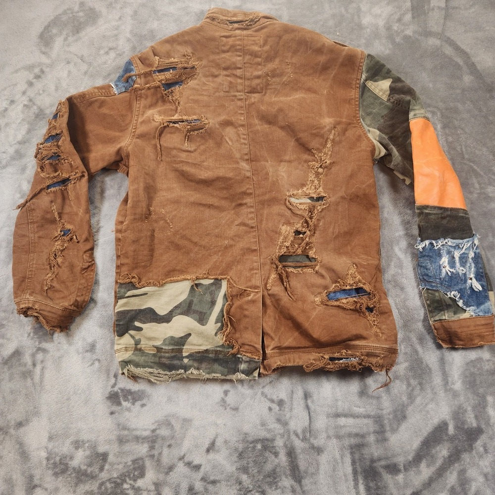 Jordan Craig Jacket Mens Medium Brown Legacy Devotion Front Denim Streetwear - Picture 2 of 8